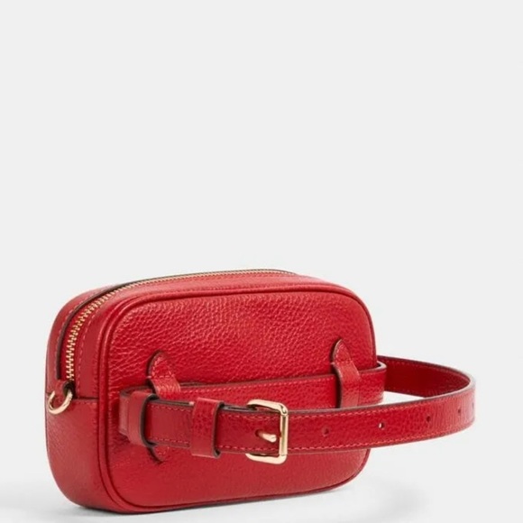 Lunar New Year Convertible Belt Bag With Ox & Carriage (Gold/1941 Red Multi) - Picture 3 of 5